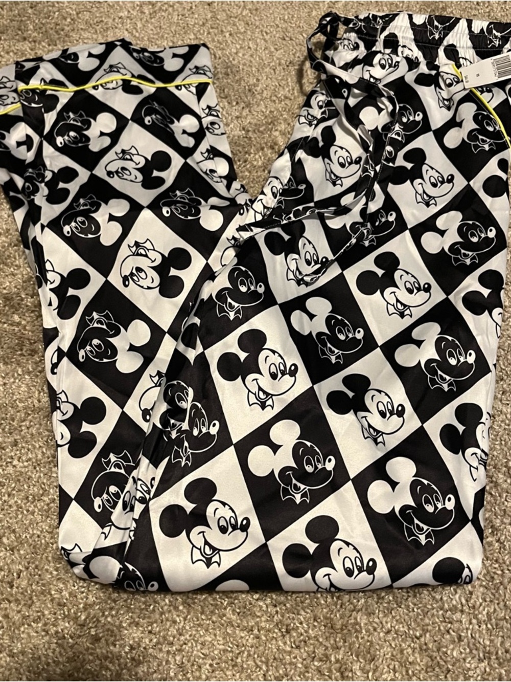 Satin Mickey Mouse Pajama Pants